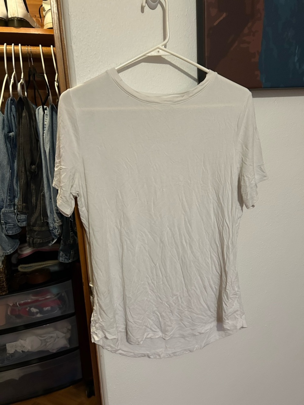 Women’s old navy White Crew Neck T-Shirt - Classic Everyday Tee